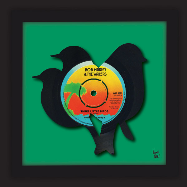 Three Little Birds - Bob Marley (1977) - Kenny Deane Vinyl Art