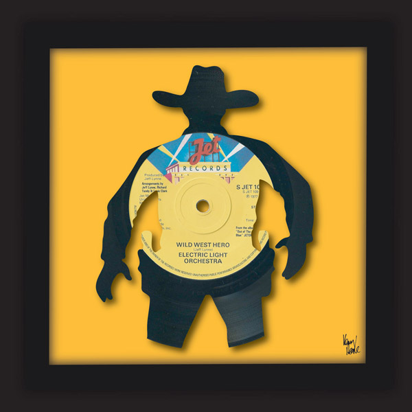 Wild West Hero Electric Light Orchestra (1977) Kenny Deane Vinyl Art
