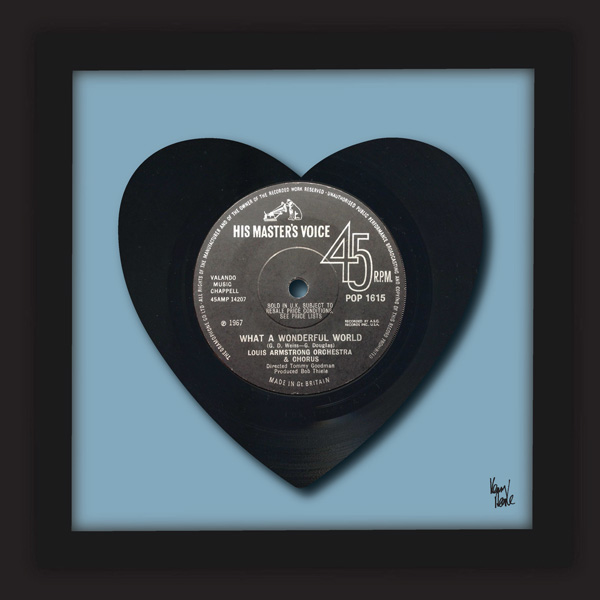 What A Wonderful World - Louis Armstrong (1967) - Kenny Deane Vinyl Art