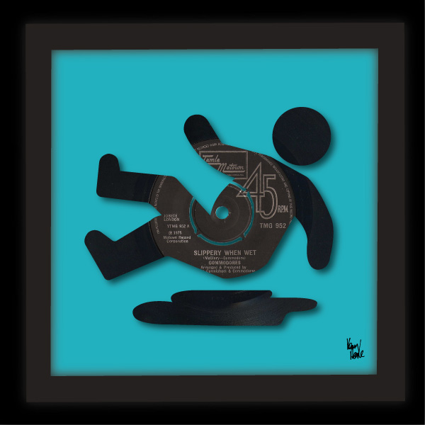 Slippery When Wet Commodores (1975) Kenny Deane Vinyl Art