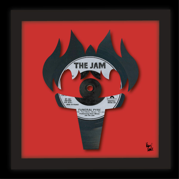 Funeral Pyre The Jam (1981) Kenny Deane Vinyl Art