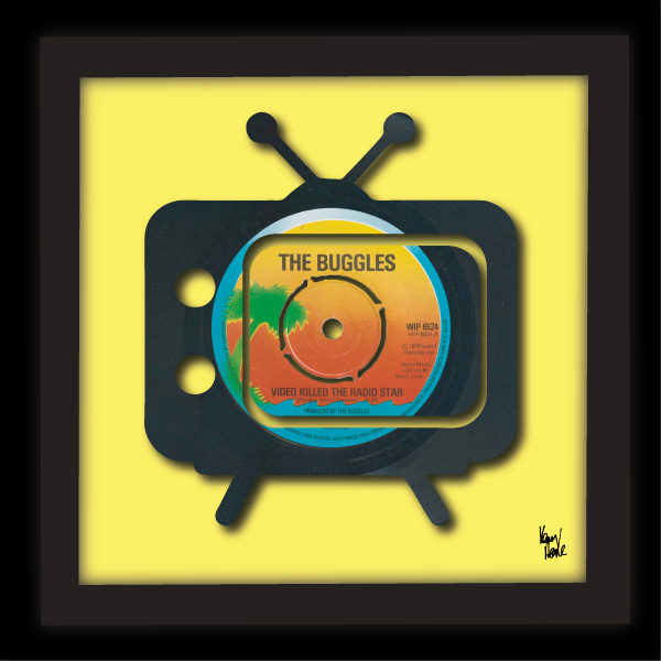 Video Killed The Radio Star The Buggles (1979) Kenny Deane Vinyl Art
